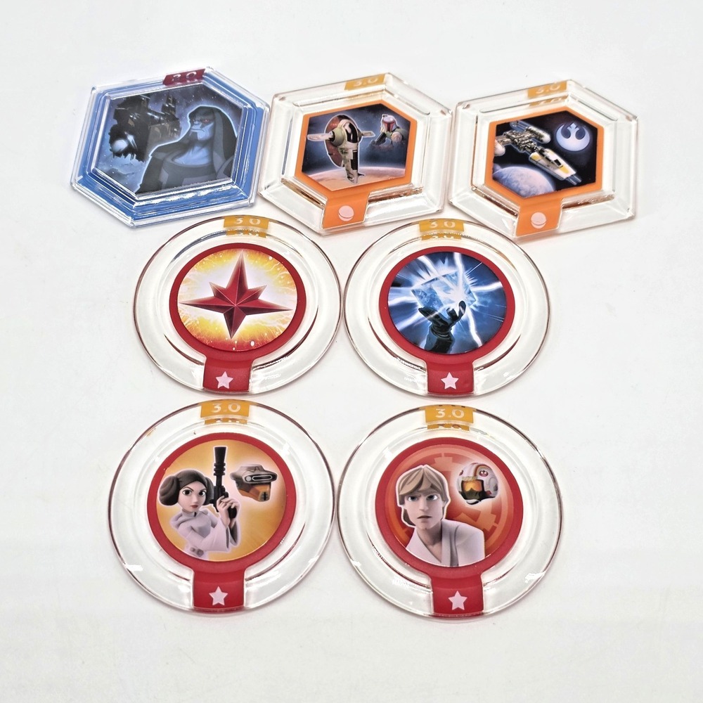 Disney Infinity Game Lot Marvel Star Wars 3.0 2.0‎ Luke Skywalker Power Discs